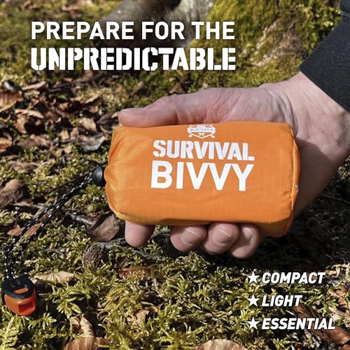 Emergency Survival Bivvy Sleeping Bag - Waterproof Mylar, Green