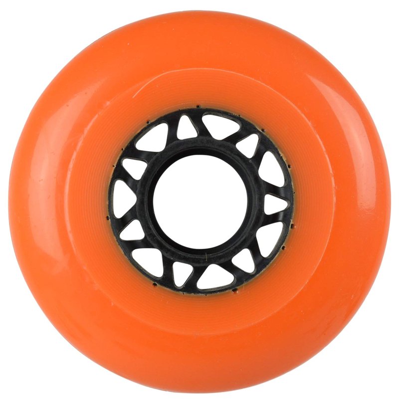 8 Labeda Gripper Asphalt Outdoor Roller Hockey Wheels - Orange 80mm