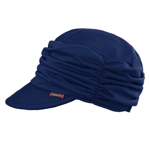 Epsoco Soft Chemo Headwear for Women Baseball Cap for Hair Loss Cancer Hat Navy