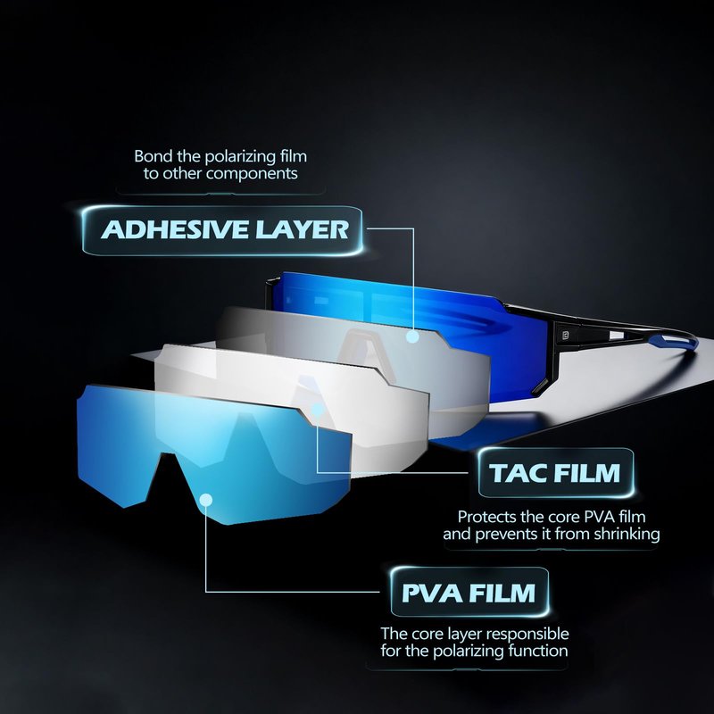 DUCO Sports Sunglasses for Men Women UV400 Protection Baseball Running Pickleball Fishing Polarized Cycling Glasses Lightweight DC0068