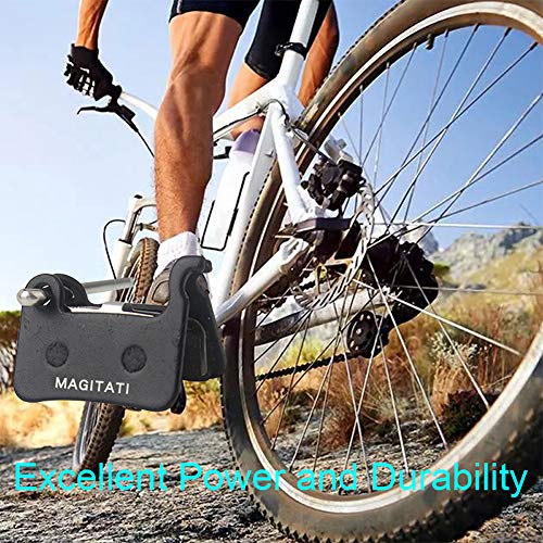 Organic Resin Bicycle Disc Brake Pads - 4 Pairs for Shimano