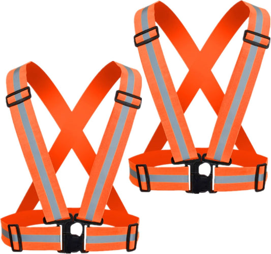 Skiennix Reflective Vest - High Visibility Safety Gear for Night Running, Walking & Cycling | Unisex Sizes