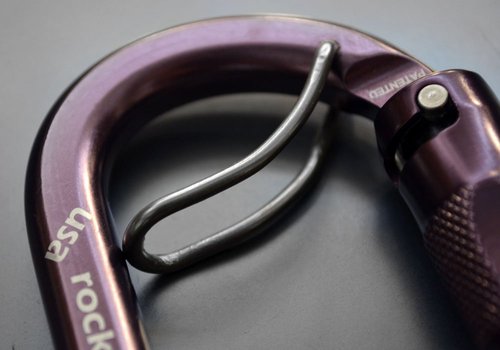 Rock Exotica Rocko WireEye Auto-Lock Carabiner - Heavy Duty Locking Carabiner for Rock Climbing and Professional Climbing Gear - Wire Restraint System – Made in The USA