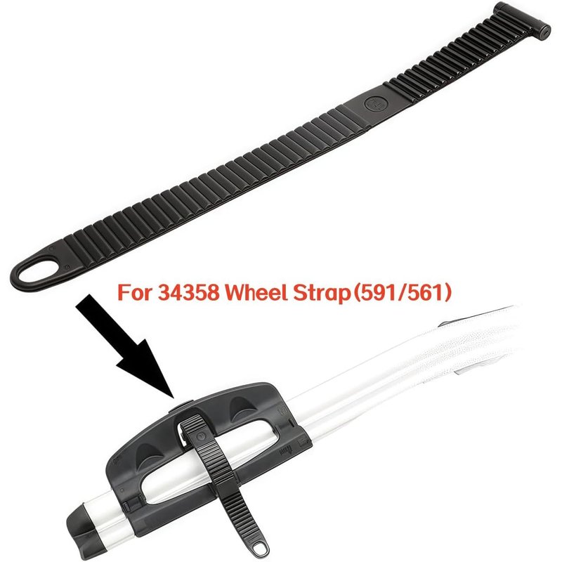 Roof Rack Bike Wheel Adapter Outride 591 Wheel Holder, OEM Rubber Strap Accessory Kit, Compatible with ProRide/Thule 591 561 34358 34368 51231