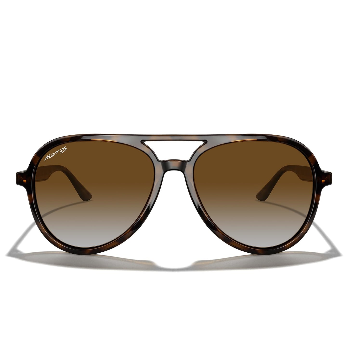MERRY'S Classic Polarized Aviator Sunglasses For Womens Mens Retro Double Bridge Aviators S8376