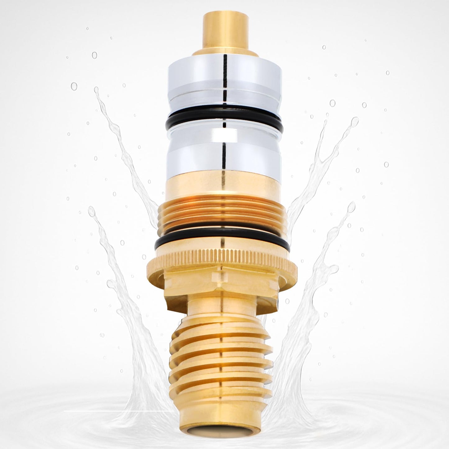 GR-47450000 for Grohe 1/2' Thermostatic Cartridge, for grohe 47450 cartridge, 47450 Compatible with Grohtherm 1000, 2000, Auto 2000 Systems, Precision Temperature Control, Brass