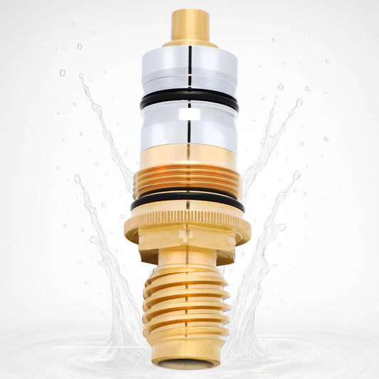 GR-47450000 for Grohe 1/2' Thermostatic Cartridge, for grohe 47450 cartridge, 47450 Compatible with Grohtherm 1000, 2000, Auto 2000 Systems, Precision Temperature Control, Brass