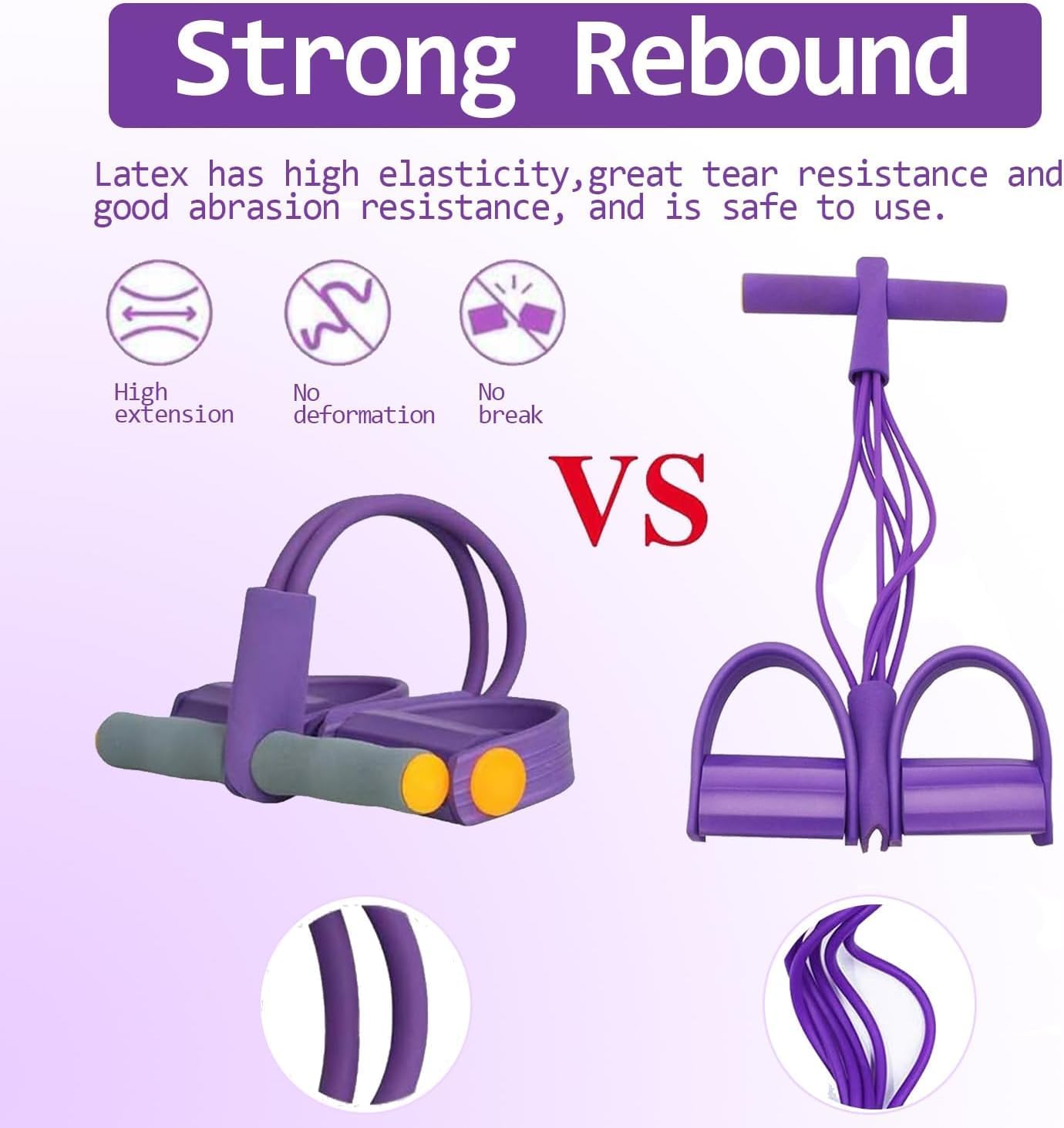 Skiennix Fitness Resistance Bands - 6 Tube Pedal Ankle Puller for Enhanced AB Training | 2025 Upgrade