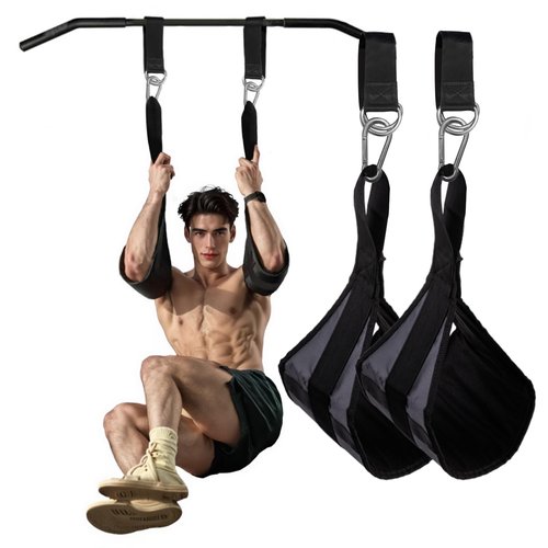 koukenbi Hanging Ab Straps for Pull Up Bar,Premium Fitness Padded Arm Supports For Core Strength & Abdominal Training,Pull Up Straps,Ab Sling Straps, Workout Straps,For Bodyweight Exercises