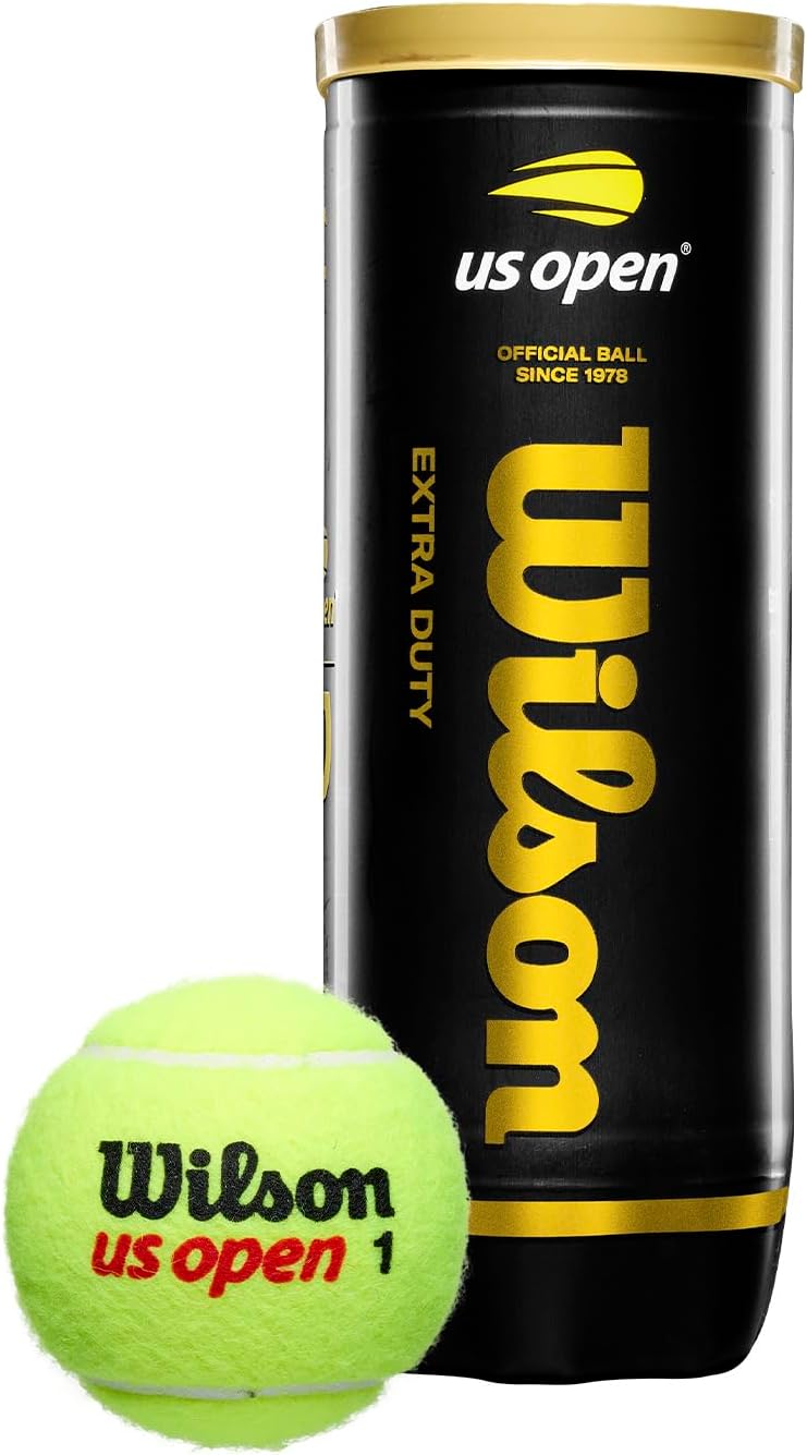 Wilson US Open Tennis Balls - High-Performance, Durable, 3-Pack for Optimal Play