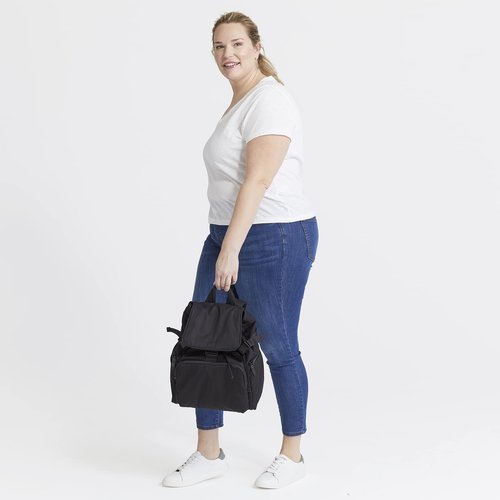 Vera Bradley Women's Cotton Utility Backpack, Classic Navy - Recycled Cotton, One Size