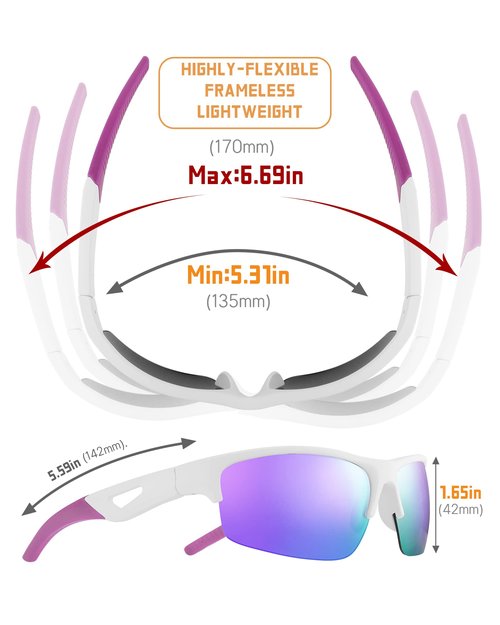 FEISEDY Polarized Sports Sunglasses Driving Cycling Shades For Men Women Baseball Running UV Protection Sunglasses B2878