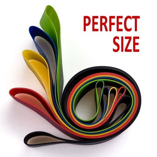TOPELE Resistance Loop Bands, Resistance Exercise Bands for Body Stretching, Physical Therapy and Home Fitness, Set of 5
