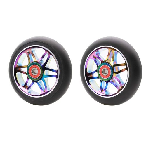 2Pcs 110mm Pro Scooter Wheels with ABEC 9 Bearings Fit for MGP/Razor/Lucky Envy/Vokul Pro Scooters Replacement Wheels