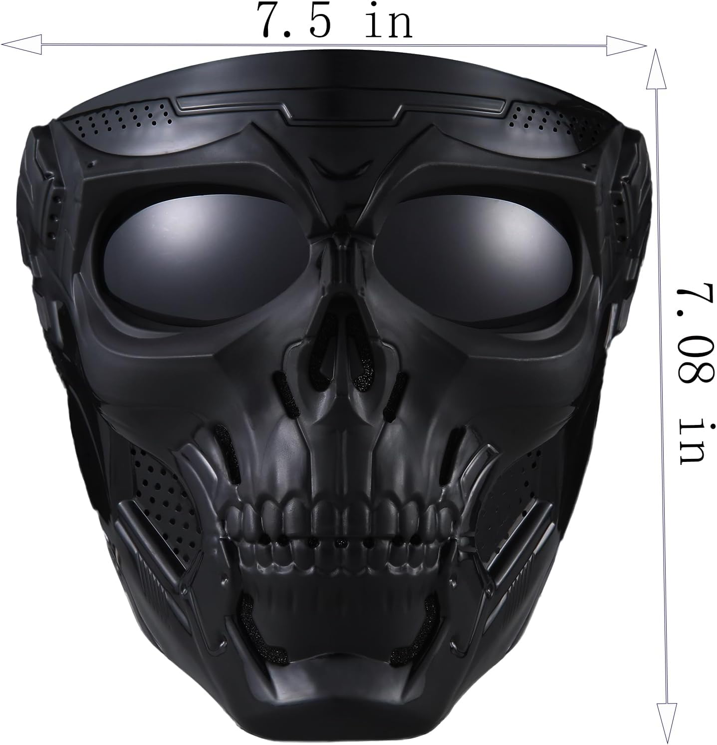 Skiennix Skull Mask - Full Face Tactical Mask for CS Survival Games & Halloween | Scary Cosplay Accessory