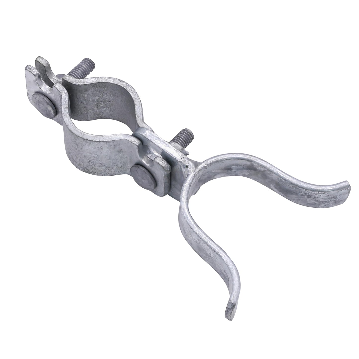 KINNAN 1-3/8" x 1-3/8" Chain Link Fence Gate Latch, Chain Link Parts with Padlock Hole, Galvanized Fence Latch Lock for Fence Gate Frames,Mount to Gate Post