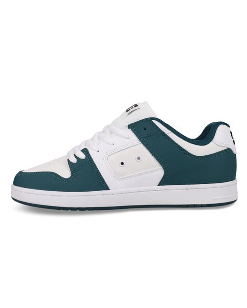DC Men's Manteca 4 Skate Shoe, Teal/White/Black, 6