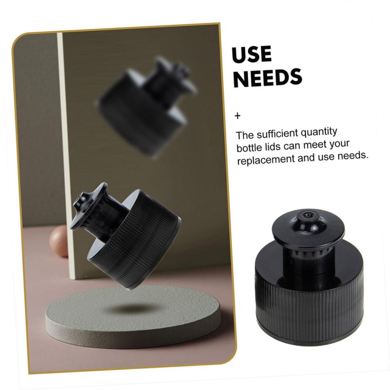 Mipcase 10Pcs Sports Bottle Replacement Caps Push Pull 28Mm Water Bottle Caps Leak Resistant Lightweight for Outdoor Fitness Use