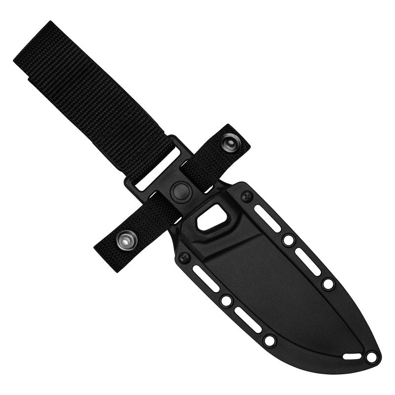Kershaw Deschutes Skinner Gut Hook Fixed Blade Knife, Olive Design, 3.9 Inch Steel Fixed Drop Point Blade with Gut Hook, Full Tang Design, EDC, Molded Sheath, Everyday Carry Knife for Men and Women