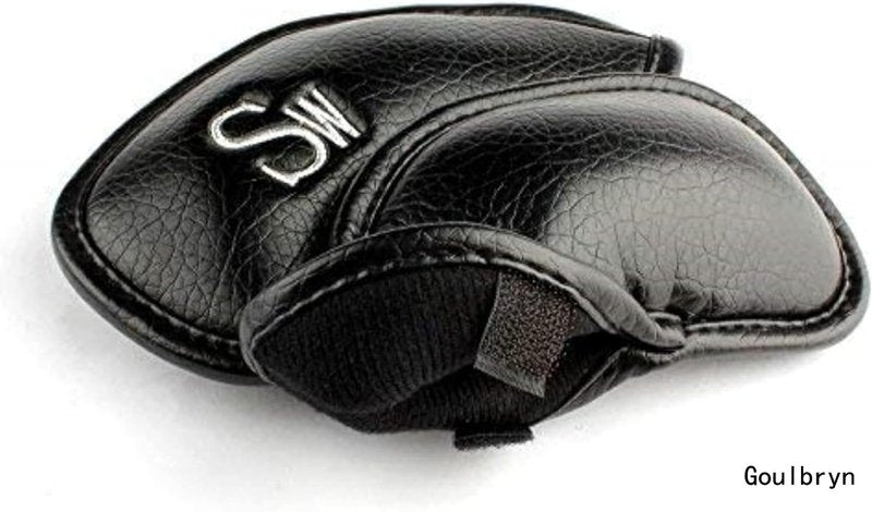 12pcs Thick Synthetic Leather Golf Iron Head Covers Set Headcover Fit All Brands Callaway Ping Taylormade Cobra Etc