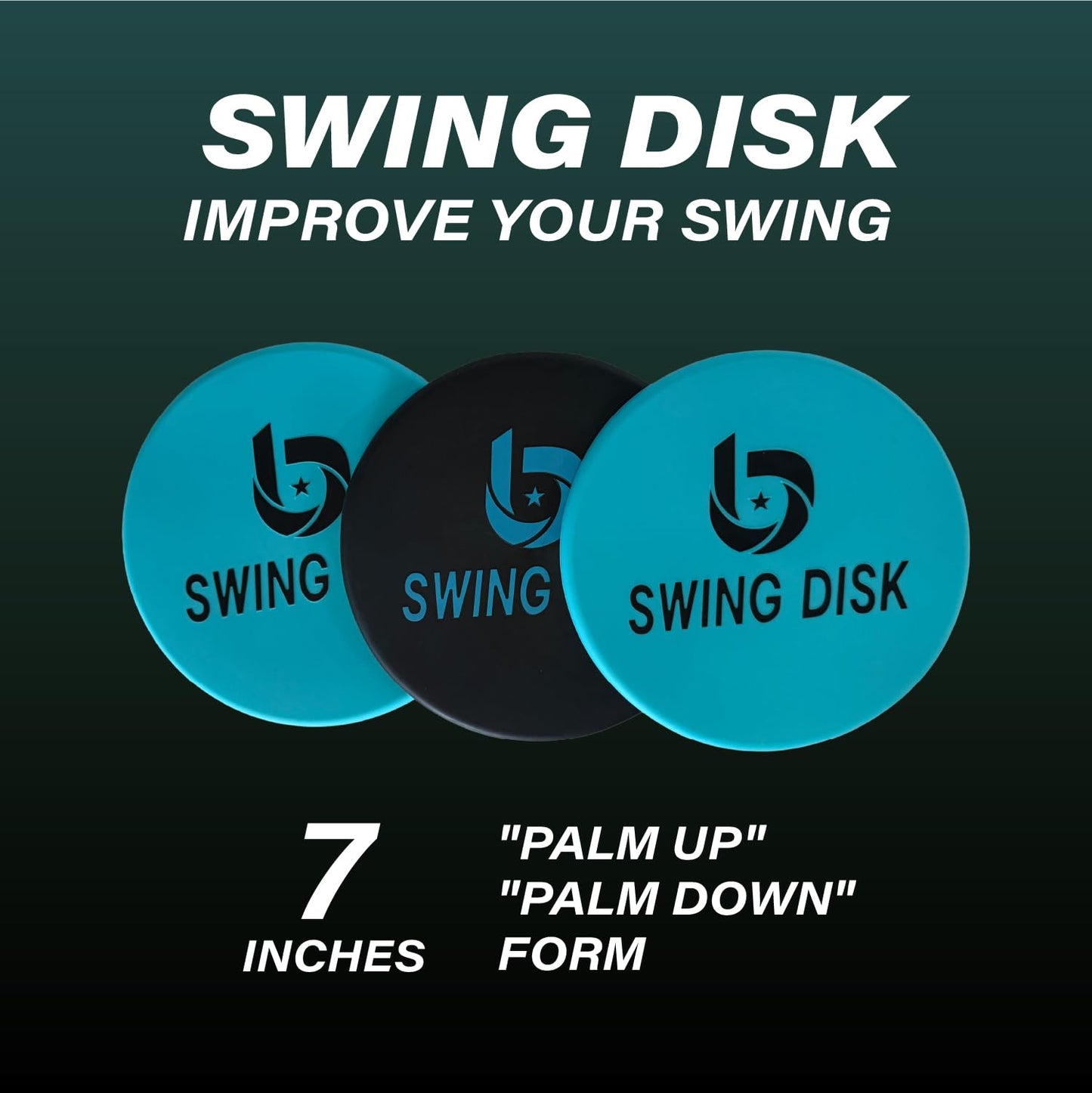 Bandit Sports Swing Disk Baseball Swing Trainer, Small Baseball Hitting Trainer Disks for Improving Baseball Swing