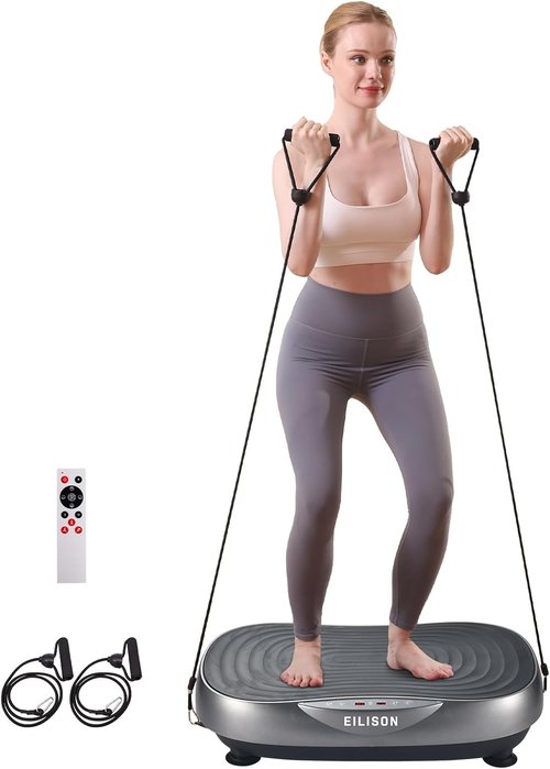 EILISON Glory Vibration Plate - Whole Body Workout Machine with 99 Adjustable Speeds | 350 lbs Capacity