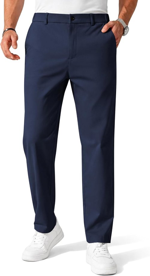 COOFANDY Men's Chino Pants - Stretch Casual Dress Trousers with Pockets | Versatile Golf Style