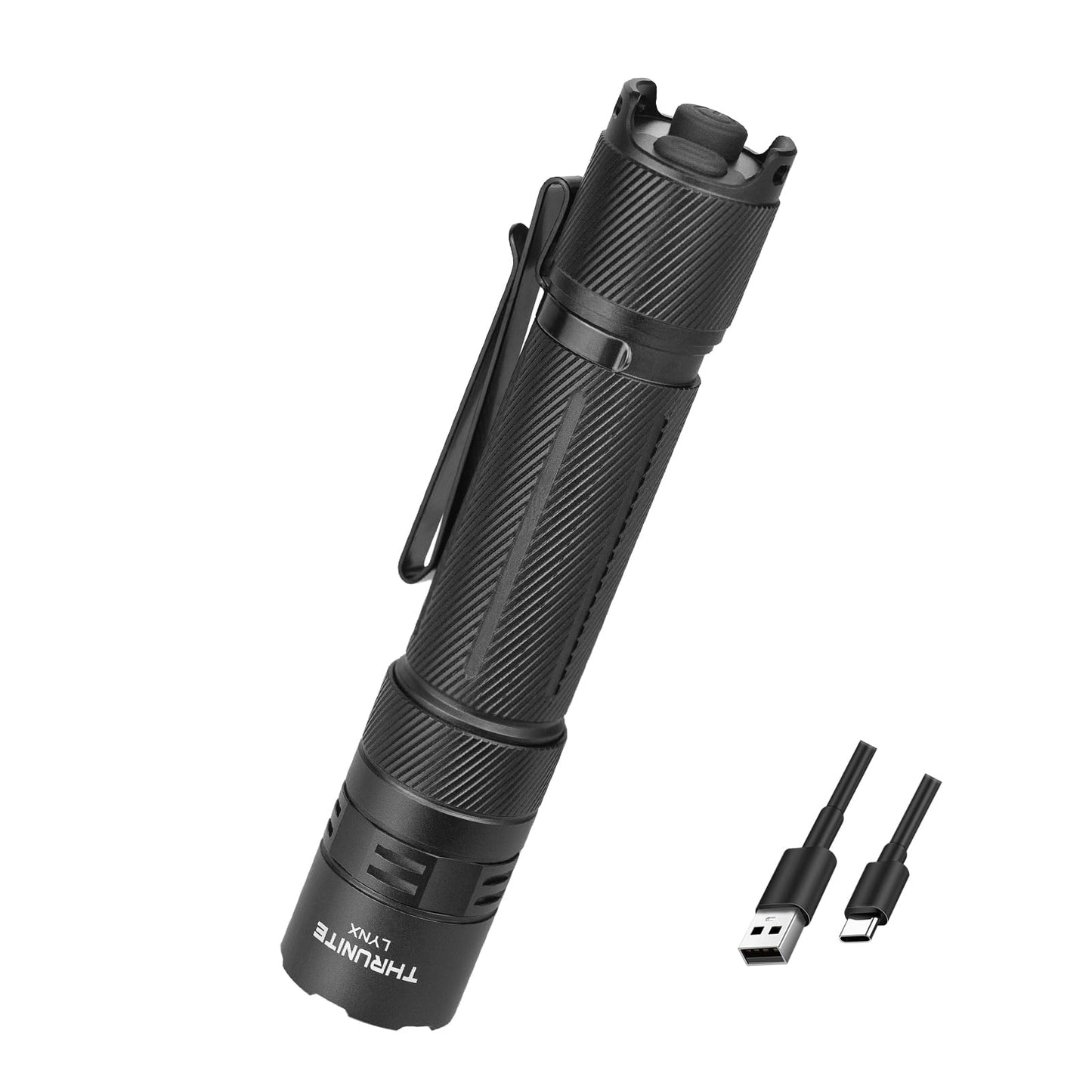 ThruNite Lynx Rechargeable Tactical Flashlight - 3100 High Lumens & 417m Beam LED Flashlight, USB-C Rechargeable with Power Bank Function, IPX8 Waterproof Flash Light for Camping, Hunting & Home Use
