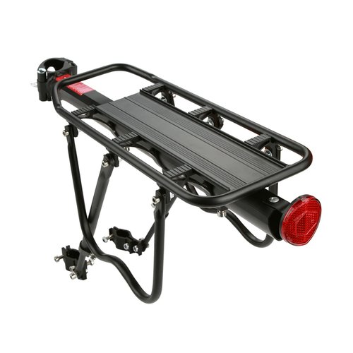 GOTOTOP Rear Rack,Strong Alloy Rear Pannier Bag Luggage Carrier Rack Cycle Seat Post 55 Lbs Capacity with Reflector Black