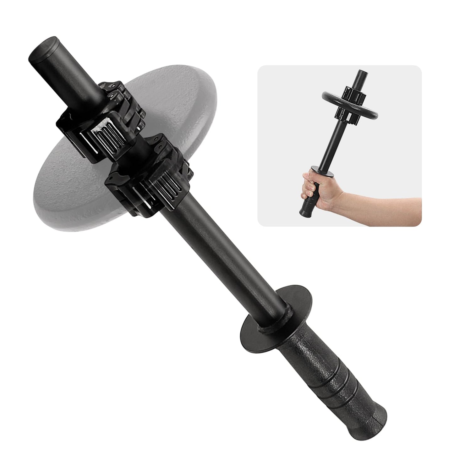 Forearm Strength Trainer Strengthener for 1in Standard Weight Plates, Forearm Exerciser & Wrist Exerciser Strengthener, Wrist Curl Bar