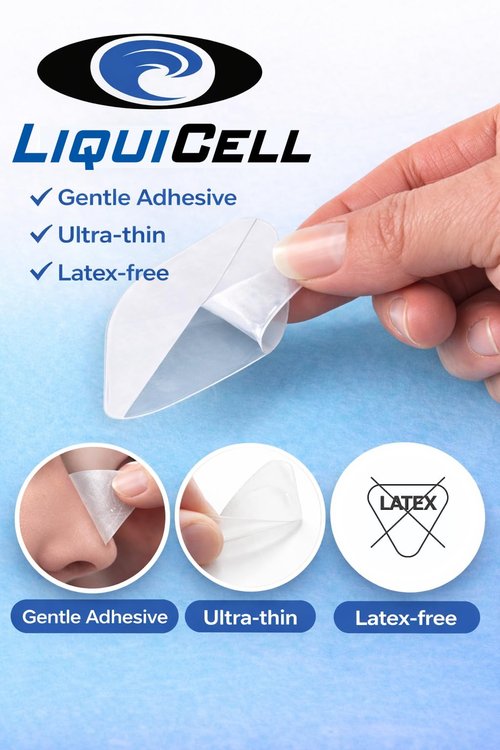 LiquiCell Shear Point Bandages, CPAP Nasal Pads, Box, 100 Bandages, Small