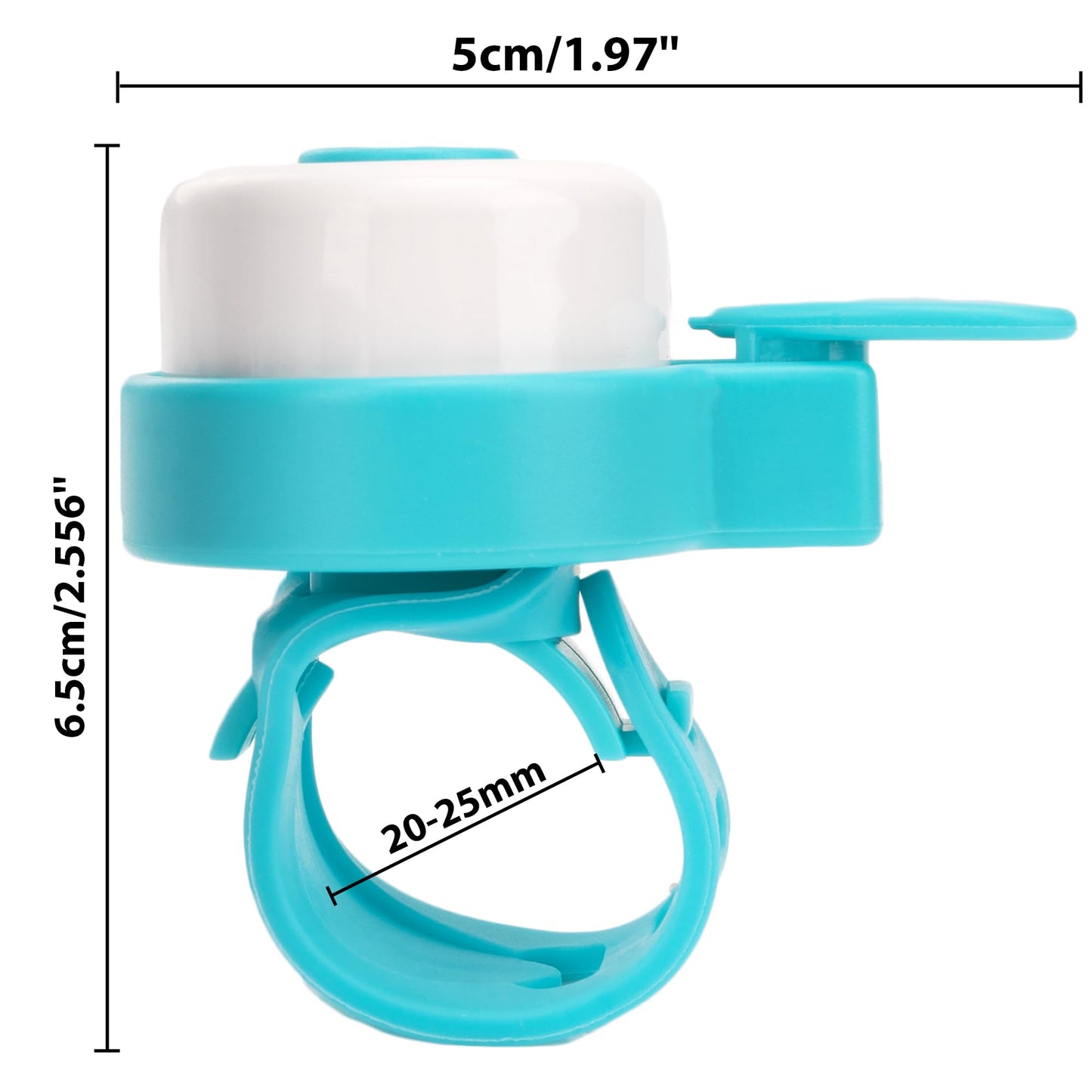 RidingRush Kids Bike Bell – Silicone Strap Bicycle Bell for Boys & Girls, Easy Install, Adjustable Ring for Kid Bike Handlebar, Ideal for Toddler Scooters and Bikes (Blue and Pink)