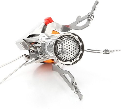 AOTU Portable Camping Stove - Wind-Resistant Backpacking Stove with Piezo Ignition | Stable Support