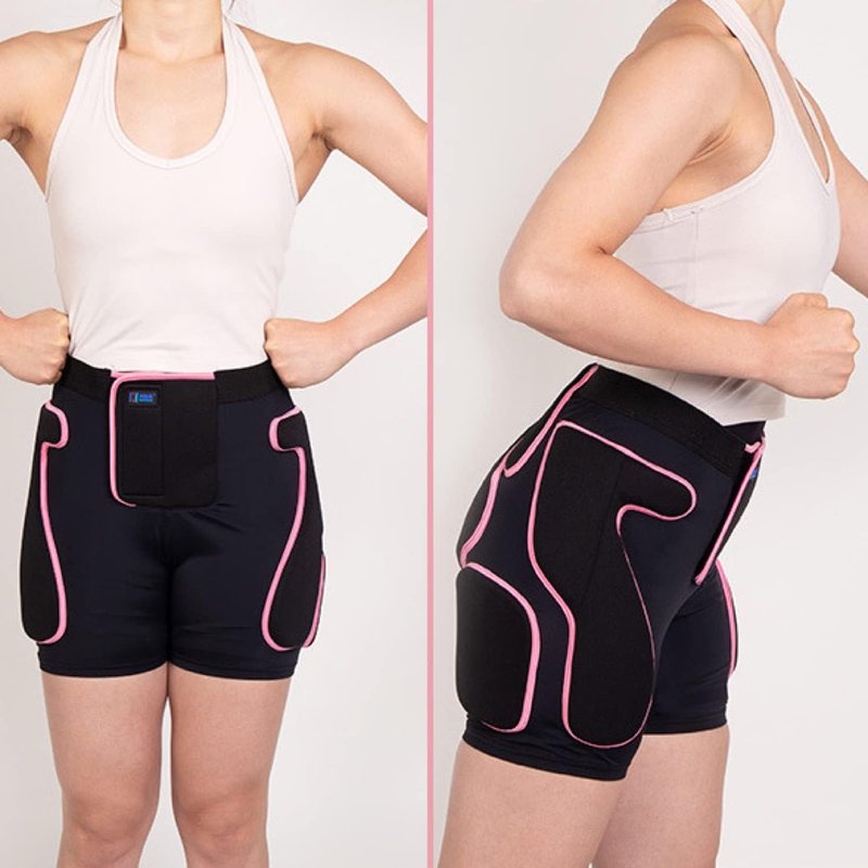 BelugaDesign Padded Shorts Knee Set | Women Winter Sports Ski Snowboard 3D Impact Pad | Adjustable Breathable Protective Gear Butt Hip Knee Brace