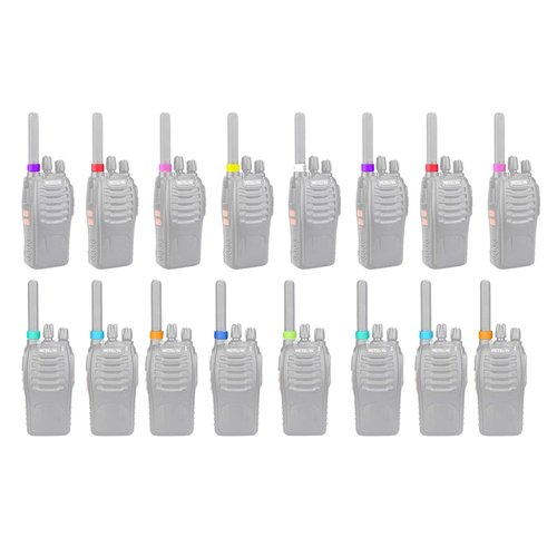 Retevis Two Way Radio Antenna Rubber Ring Color Bands Compatible with Retevis H-777 RT22 RT21 RT27 RT22S RB18 RT17 RT18 RT19 RT28 H-777S Walkie Talkies,Rubber Ring Identify and Classify (10 Pack)