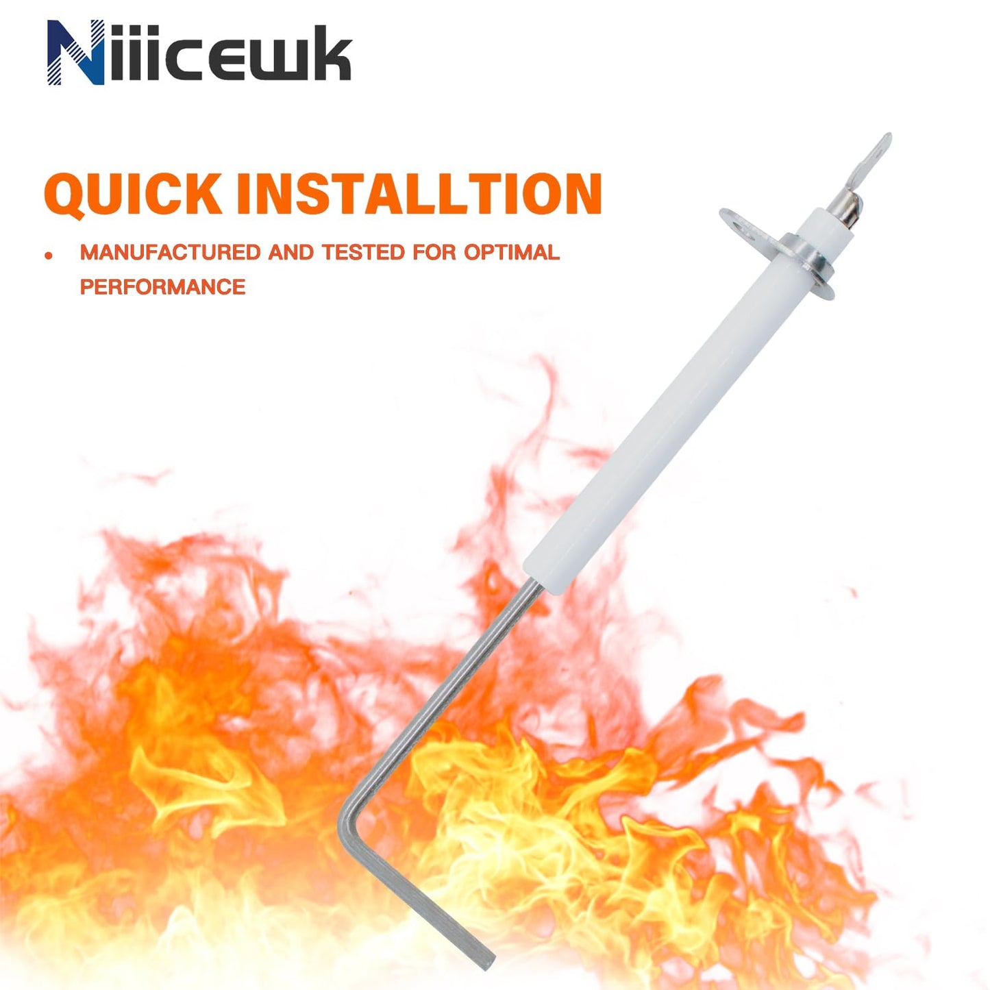 69w43 Flame Sensor Igniter Compatible with Lennox Armstrong Ducane Furnace,Replaces 69W4301, LB-74940B, LB74940B