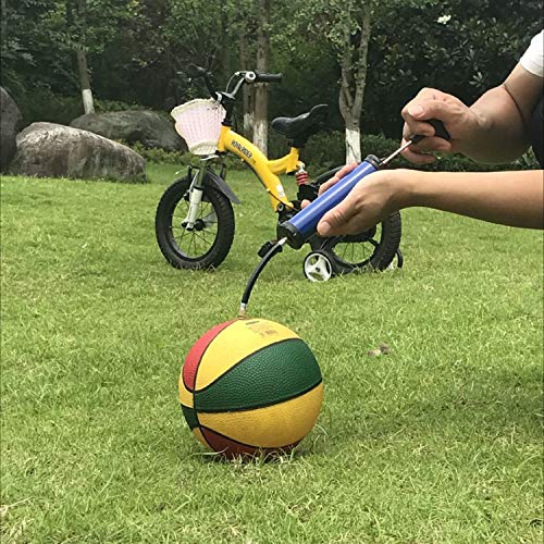 Portable Ball Pump with 4 Needles & Nozzles for Sports Balls