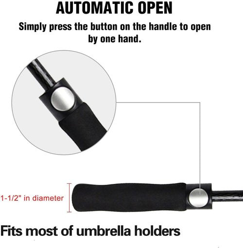 ACEIken Golf Umbrella - Extra Large 58/62/68 Inch Automatic Open - Windproof & Waterproof Design