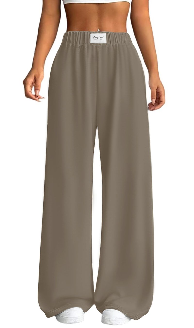 JEKAOYI Wide Leg Sweatpants for Women Loose Fit High Waisted Pants Casual Lounge Style for Fall Winter Spring