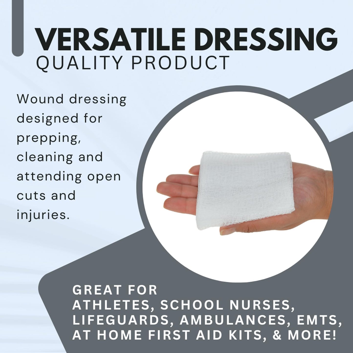 Dealmed 4" x 4" Surgical Sponges, 12-Ply, Absorbent Woven Gauze Pads, Non-Sterile Wound Care for First Aid Kit and Medical Facilities, 200 Count (Pack of 4)