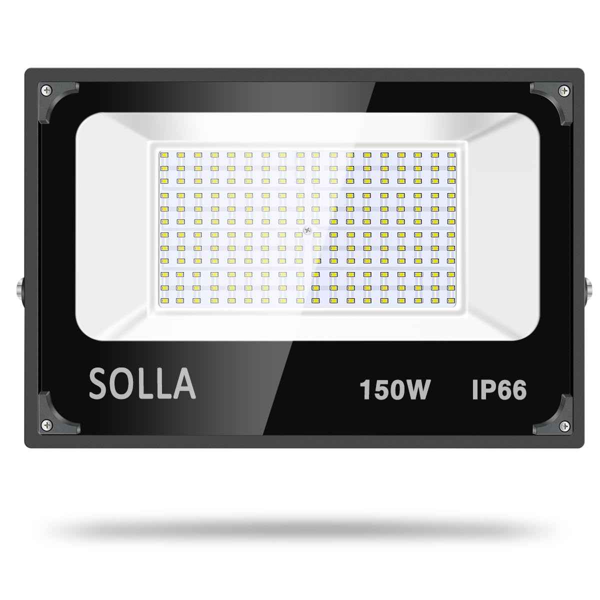 2 Pack 150W Led Flood Light, 15000lm 3000K Warm White Exterior Flood Lighting, Outdoor Indoor Flood Light Fixture Landscape Security Floodlight Spotlight for Yard, Garden, Garage, Rooftop