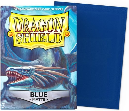 Dragon Shield | Matte Card Sleeves - 100 CT Standard Size - Smooth & Durable for TCGs | Matte Blue
