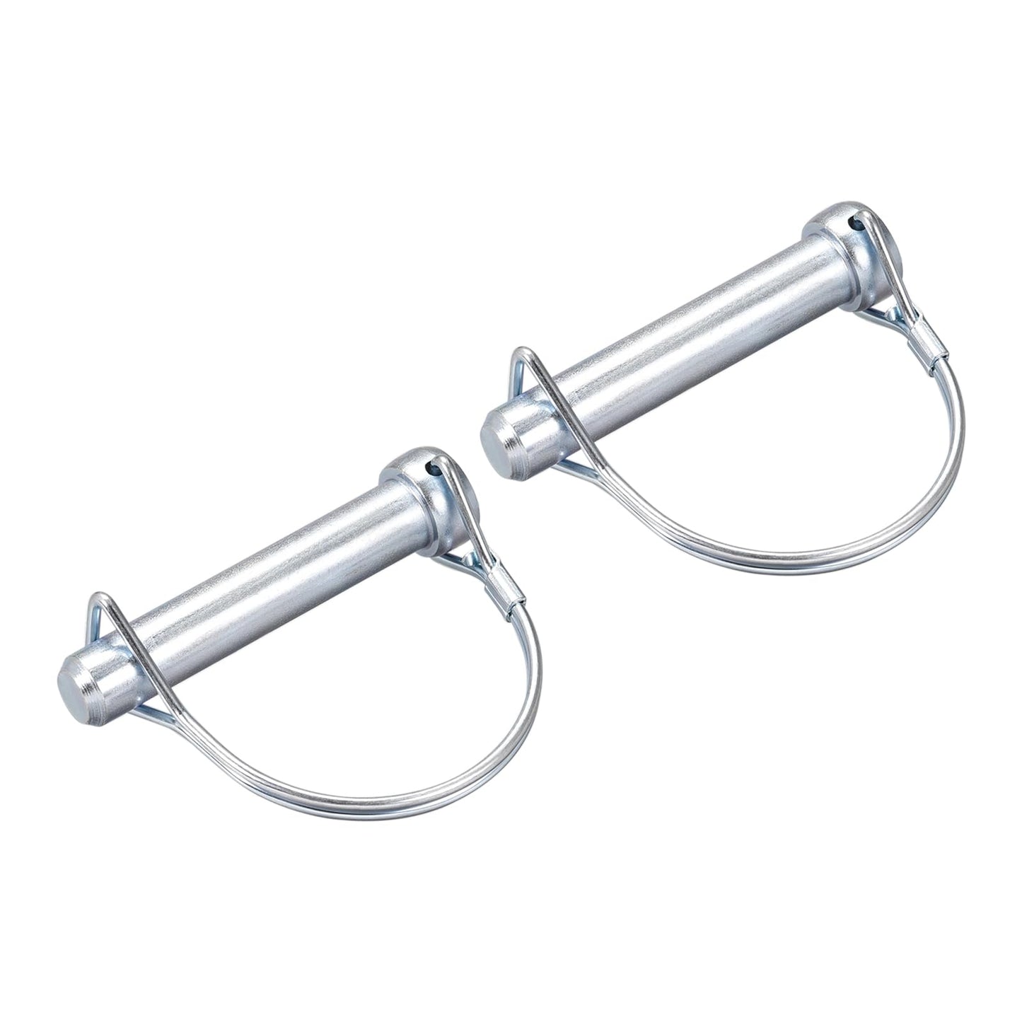 uxcell 2Pcs 1/2" Dia Trailer Coupler Pin, 2-3/4" Long Coupler Pin Shaft Locking Pin, Round Pto Pin for Farm Trailers Wagons Lawn Hitches and Garden