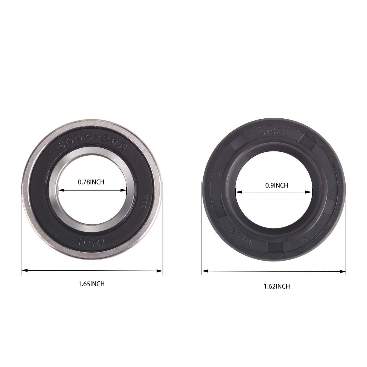 10L0L Rear Axle Shaft Bearing & Seal Kit for EZGO TXT/RXV 1994-up, Medalist & Marathon Electric Golf Cart, OEM# 611931 70181-G01 70181G01 15112-G1 15112G1 620343 15114G1, 2 Pack