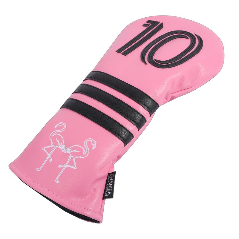 SHABIER Pink Golf Head Cover with Number 10 for Driver Club