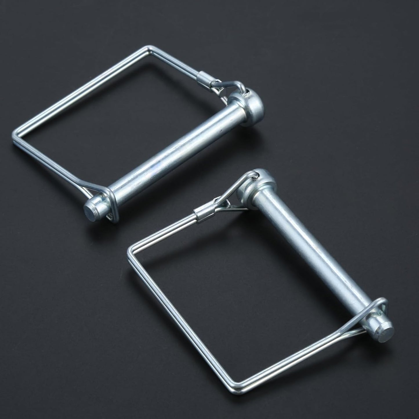 Truleego 2 Pack 5/16 x 3-1/2 Inch Trailer Hitch Pins – Heavy Duty Steel Locking Pins for Utility Trailers, Lawn Mowers, Tow Hitch, Cargo Haulers Wire Lock Pin for Secure Coupling and Towing