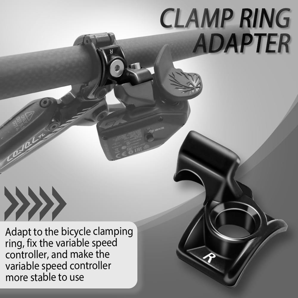 alltoo BikeBrake Clamp Ring Adapter, Brake Shifter Adapter for SRAM Avid Matchmaker X MMX Elixir Brake H-Clamp, Brake Handle Fixing clamp Ring (Right)