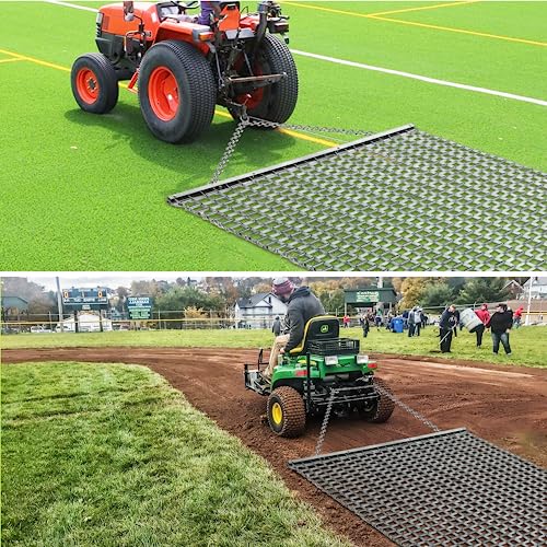 4x4 Feet Heavy Duty Steel Lawn Leveling Drag Mat - ATV/UTV Compatible