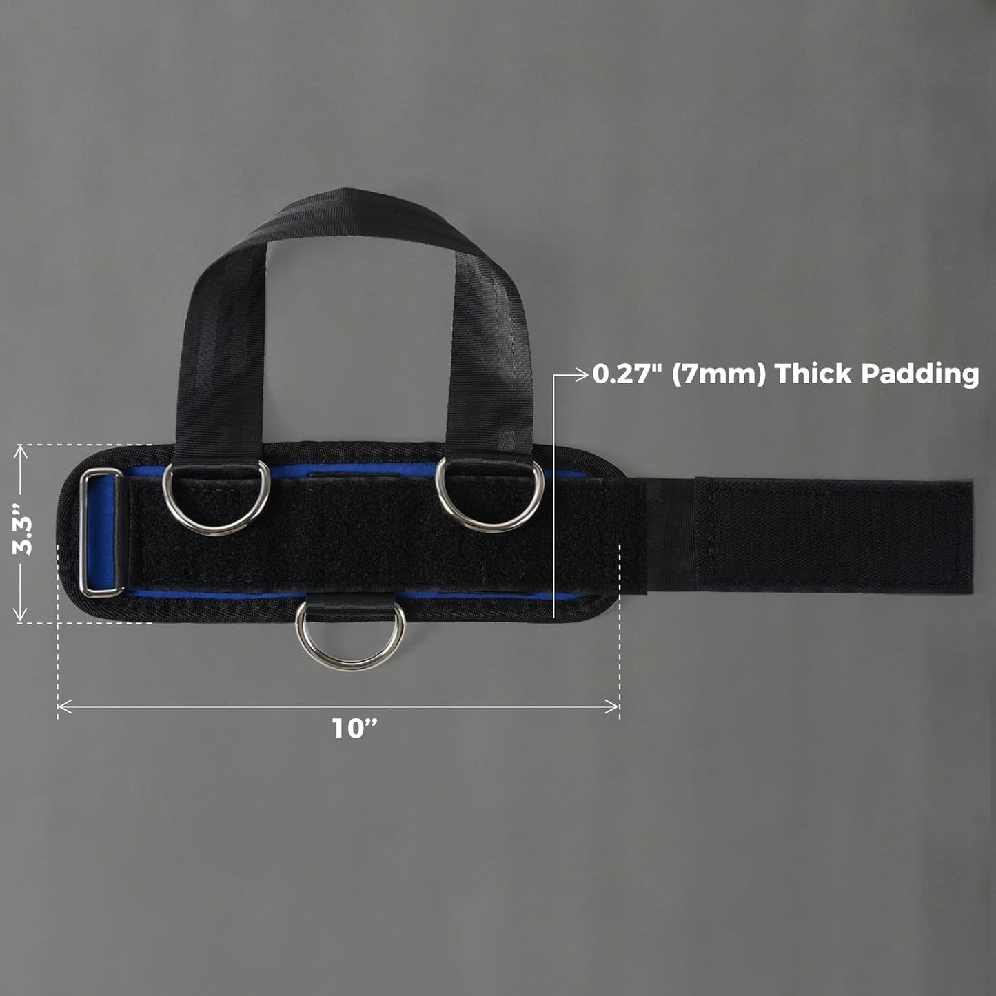 RitFit Kickback Ankle Straps - Padded Neoprene Cuffs with Strong Hook & Loop | Adjustable for Enhanced Abs, Glutes & Legs