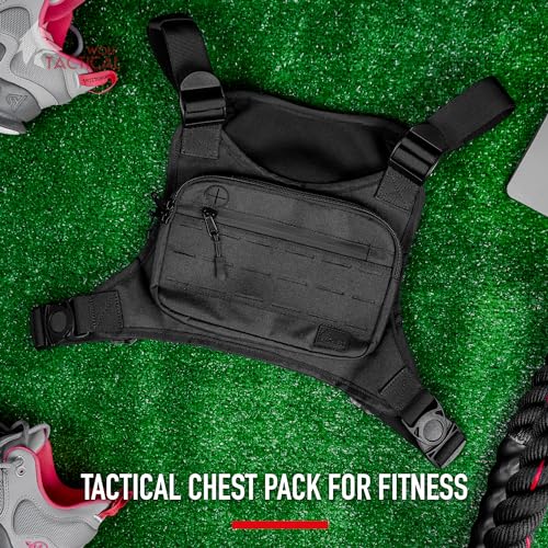 Chest Pack for Men - Tactical Running Vest & Fanny Pack